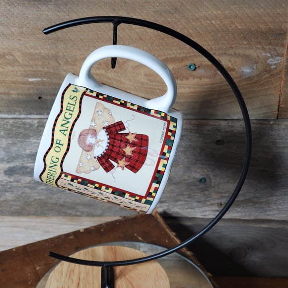Debbie Munn The Gathering of Angels Christmas Mug - Angel Holding Stars - Picture 1 of 5